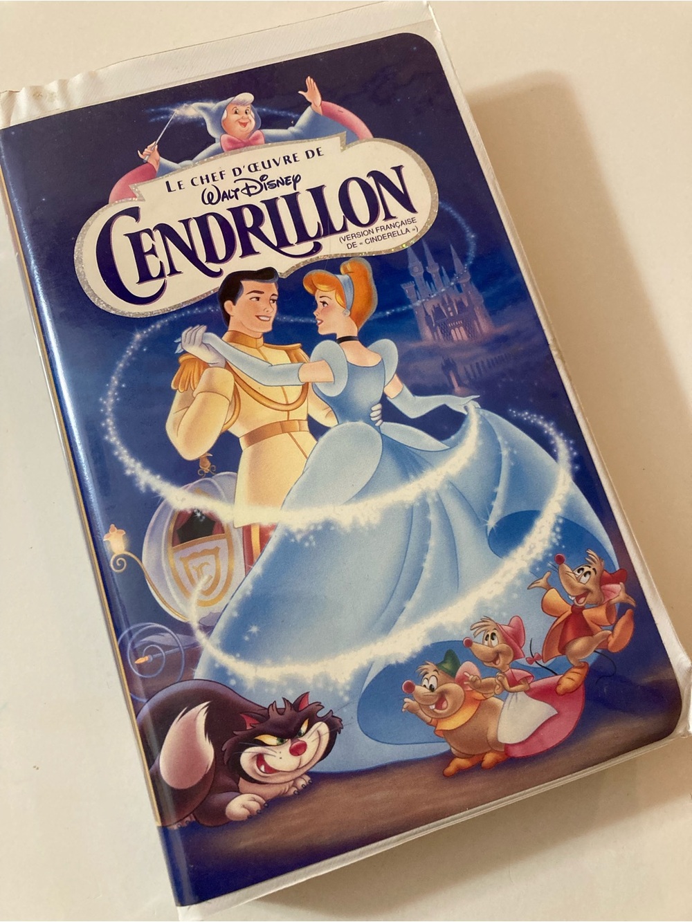 Walt Disney Cendrillon Cinderella VHS French Clamshell Masterpiece Collection
